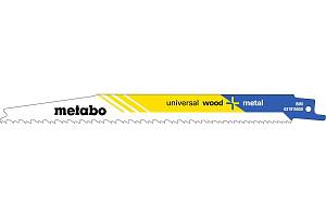 5 пилок для сабельных пил, «universal wood + metal», 200 x 1,25 мм (631915000) Metabo