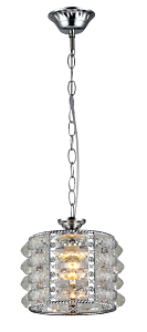 Светильник подвесной (подвес) Rivoli Liane 2041-201 потолочный 1 х Е27 40 Вт хром хрусталь классика