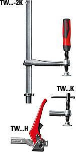 TW16-20-10-2K Зажимной элемент с фиксированной глубиной захвата для сварочных столов 200/100, 3 кН, 2К ручка BESSEY