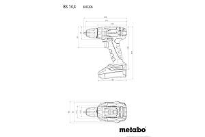 BS 14.4 Set Аккумуляторная дрель-шуруповерт Metabo