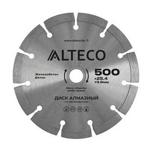 Диск алмазный по железобетону ALTECO 500x25.4x3.6 мм