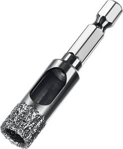 ЗУБР АВК, d 12 мм, (HEX 1/4″, 15 мм кромка), вакуумное алмазное трубчатое сверло, Профессионал (29865-12) ЗУБР АВК, d 12 мм, (HEX 1/4″, 15 мм кромка), вакуумное алмазное трубчатое сверло, Профессионал (29865-12)