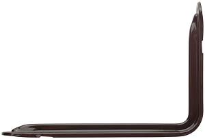 Уголок-кронштейн усиленный коричневый 200х300мм (1,0 мм) FIT