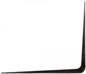 Уголок-кронштейн коричневый 300х350 мм (0,9 мм) FIT