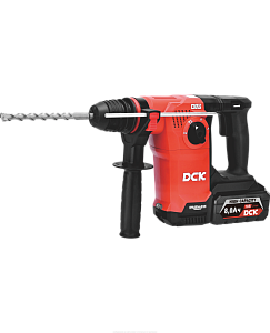 Перфоратор аккумуляторный бесщеточный DCK KRH20V-26, 18В, 2,8Дж, 2*6А/ч с пылесосом
