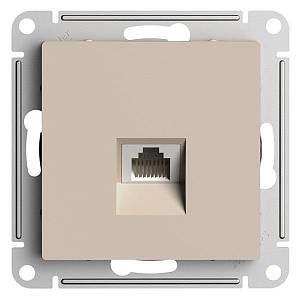 ATN001283 - AtlasDesign РОЗЕТКА компьютерная RJ45, кат. 5Е, мех., ПЕСОЧНЫЙ