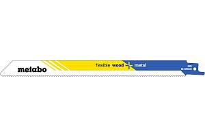 100 пилок для сабельных пил, «flexible wood + metal», 225 x 0,9 мм (625494000) Metabo
