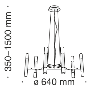Подвесной светильник Maytoni MOD031PL-12B
