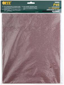 Листы шлифовальные на тканевой основе, алюминий-оксидный абразивный слой 230х280 мм, 10 шт. Р 46 FIT