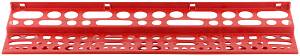 Полка для инструмента пластиковая красная, 96 отверстий, 610х150 мм FIT