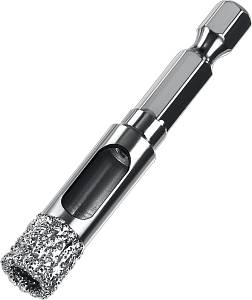 ЗУБР АВК, d 10 мм, (HEX 1/4″, 15 мм кромка), вакуумное алмазное трубчатое сверло, Профессионал (29865-10) ЗУБР АВК, d 10 мм, (HEX 1/4″, 15 мм кромка), вакуумное алмазное трубчатое сверло, Профессионал (29865-10)