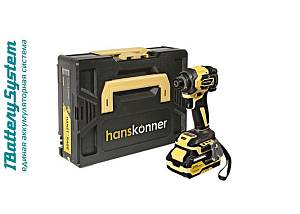Аккумуляторный ударный винтоверт Hanskonner HCD20280BLC 1BatterySystem Аккумуляторный ударный винтоверт Hanskonner HCD20280BLC 1BatterySystem