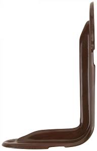 Уголок-кронштейн усиленный коричневый 80х125 мм (0,8 мм) FIT