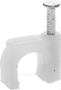 STAYER 6 мм скоба-держатель для круглого кабеля с оцинкованным гвоздем 4510-06
