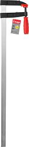 Струбцина ЗУБР "МАСТЕР", тип "F", пластмассовая ручка, стальная закаленная рейка, 120х800мм 32150-120-800
