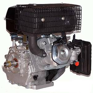 Двигатель LIFAN 192F 11А (17 л.с., 4-хтактный, одноцилиндровый, с воздушным охлаждением, вал 25 мм, объем 450см³, катушка 11А, ручная система запуска, вес 35 кг)