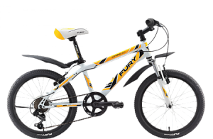 Велосипед FURY Ichiro 20 белый/оранжевый/черный