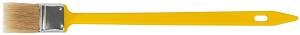 Кисть радиаторная, натуральная светлая щетина, желтая пластиковая ручка 1,5&quot; (38 мм) FIT