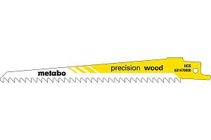 100 пилок для сабельных пил, серия «precision wood», 150 x 1,25 мм (631458000) Metabo