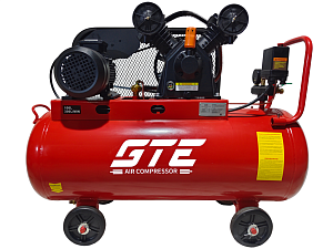 GTE-MR4100300B - Компрессор пневматический 220В 2.2кВт 8атм. 300л/мин. ресивер-100л ременной GTE - Компрессор поршневой с ременным приводом 220 В, ресивер 100 л, 300 л/мин. Объем ресивера: 100 л; Скорость холостого хода: 980 об/мин; Потребляемая мощность: