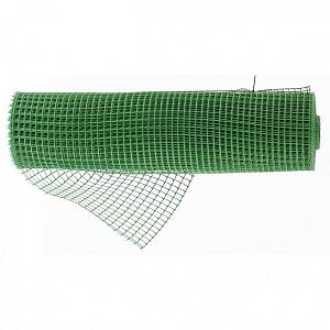 Решетка заборная в рулоне, облегченная, 1.5 х 25 м, ячейка 70 х 70 мм, пластиковая, зеленая, Россия 64523