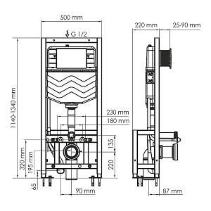 Dill 61TLT.010.ME.MG03 Система инсталляции для унитазов