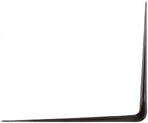 Уголок-кронштейн коричневый 250х300 мм (0,9 мм) FIT