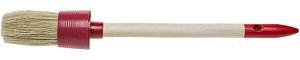 STAYER UNIVERSAL, 30 мм, пластмассовый корпус, светлая натуральная щетина, деревянная ручка, все виды ЛКМ, круглая кисть (0141-30)