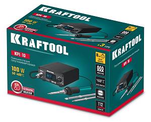 KRAFTOOL KPI-10, 50 - 480°C, 100 Вт, 3 жала Т12, программируемая паяльная станция (55343)