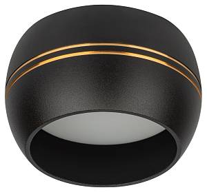 Встраиваемый светильник под лампу GX53 ЭРА KL81 BK/GD черный/золото