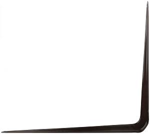 Уголок-кронштейн коричневый 350х400 мм (1,0 мм) FIT