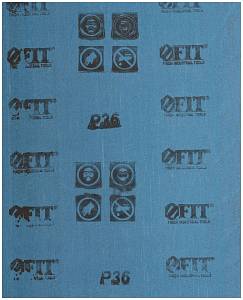 Листы шлифовальные на тканевой основе, алюминий-оксидный абразивный слой 230х280 мм, 10 шт. Р 36 FIT