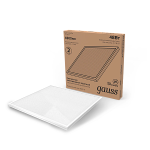 Светильник LED офисный 48Вт 4500Лм 4000К IP20 / gauss / 842123245 Светильник LED офисный 48Вт 4500Лм 4000К IP20 / gauss / 842123245