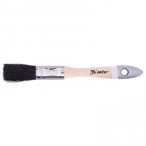 Кисть плоская, натуральная черная щетина, деревянная ручка 3/4&quot; MTX