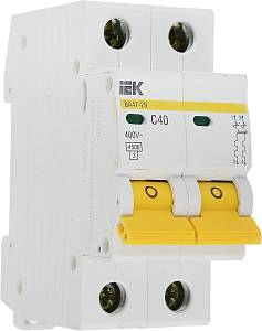 IEK ВА47-29 2P C40 4,5kA Автоматический выключатель 2-х полюсный 40А с хар. С