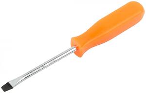 Отвертка &quot;Эконом&quot;, CrV сталь, пластиковая оранжевая ручка 5х75 мм SL FIT
