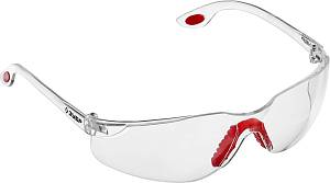 ЗУБР СПЕКТР 3, открытого типа, прозрачные, широкая монолинза, защитные очки (110315)